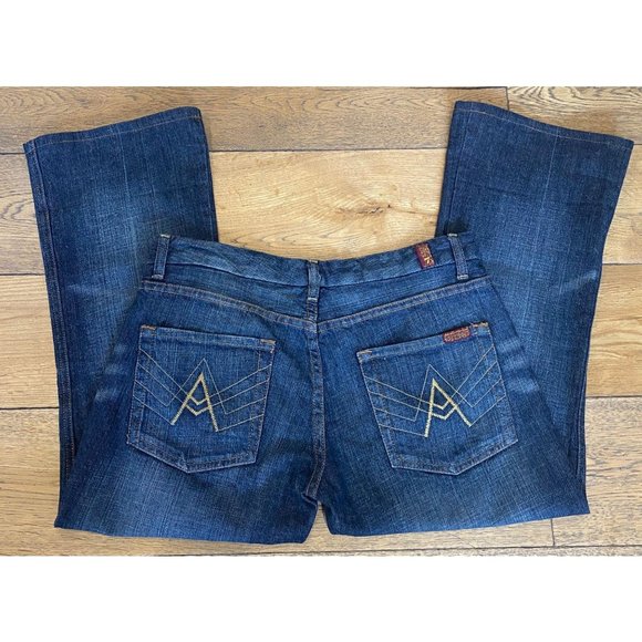 7 For All Mankind Denim - 7 For All Mankind A Pocket Cropped Capri Jeans 30